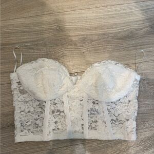 Bardot White Lace Bralette